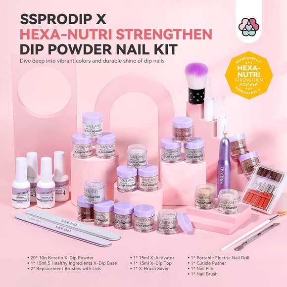 SAVILAND Dip Powder Nail Kit with Drill - Picture 3 of 9